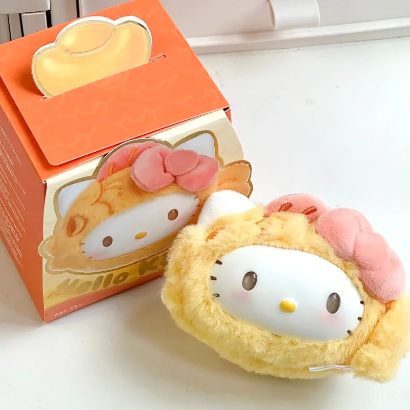 Sanrio Hello Kitty Lucky Koi Scries, плюшевая слепая коробка, расслабляющие игрушки, виниловая подвеска для лица, модные мягкие куклы-сюрпризы, Рождественский подарок