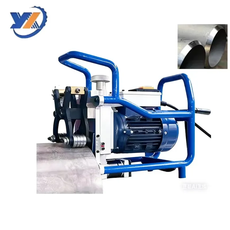 Versatile Hand-cranked and Electric Pipe Beveling Machine for Stainless Steel and Large-diameter Pipes