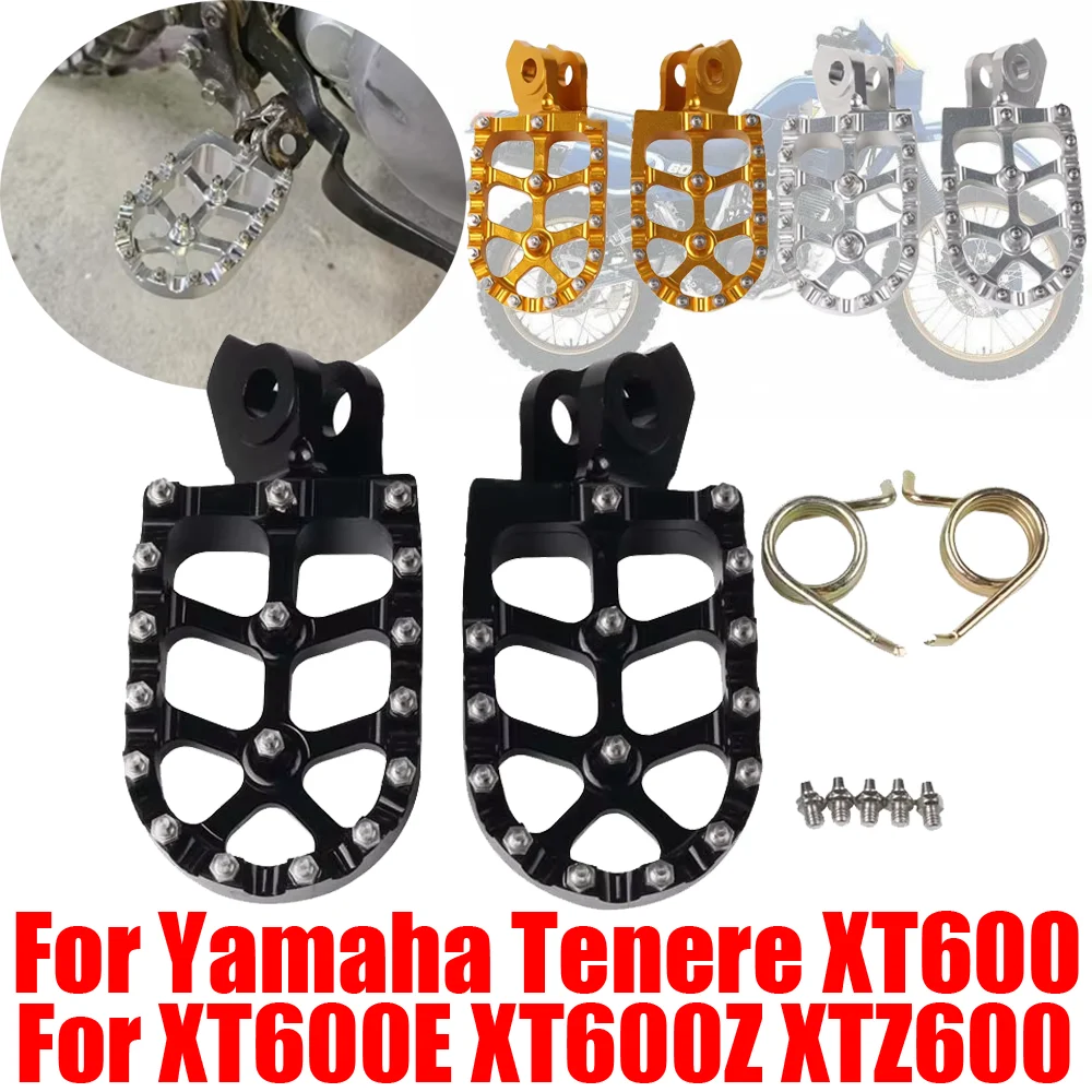 For YAMAHA Tenere XT600 XT 600 E XTZ XT600Z XTZ600 XT600E Ténéré Motorcycle Accessories Footrest Footpeg Foot Pegs Rest Pedals