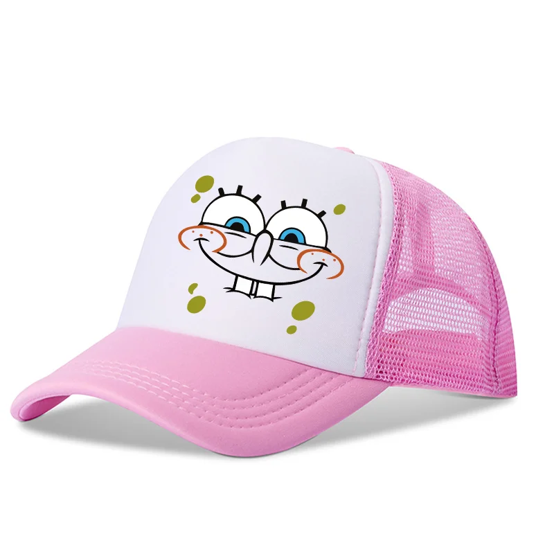 SpongeBob SquarePants Golf Hats Patrick Star Baseball Caps Mesh Classic Style Cartoon Printing Original Breathable Comfortable