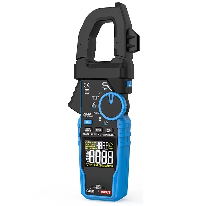

CM87PRO Digital Clamp Meter 1000A AC Current True RMS Auto Range Resistance Diode Multimeter