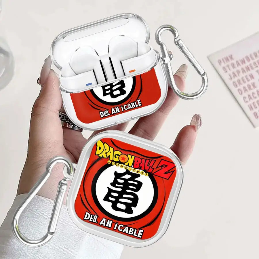 D-ragonS B-allS Logo Case For Samsung Galaxy Buds 3 FE Live 4 Pro 2 2Pro 4Pro 3Pro Clear Earphone Cases Cover With Hook