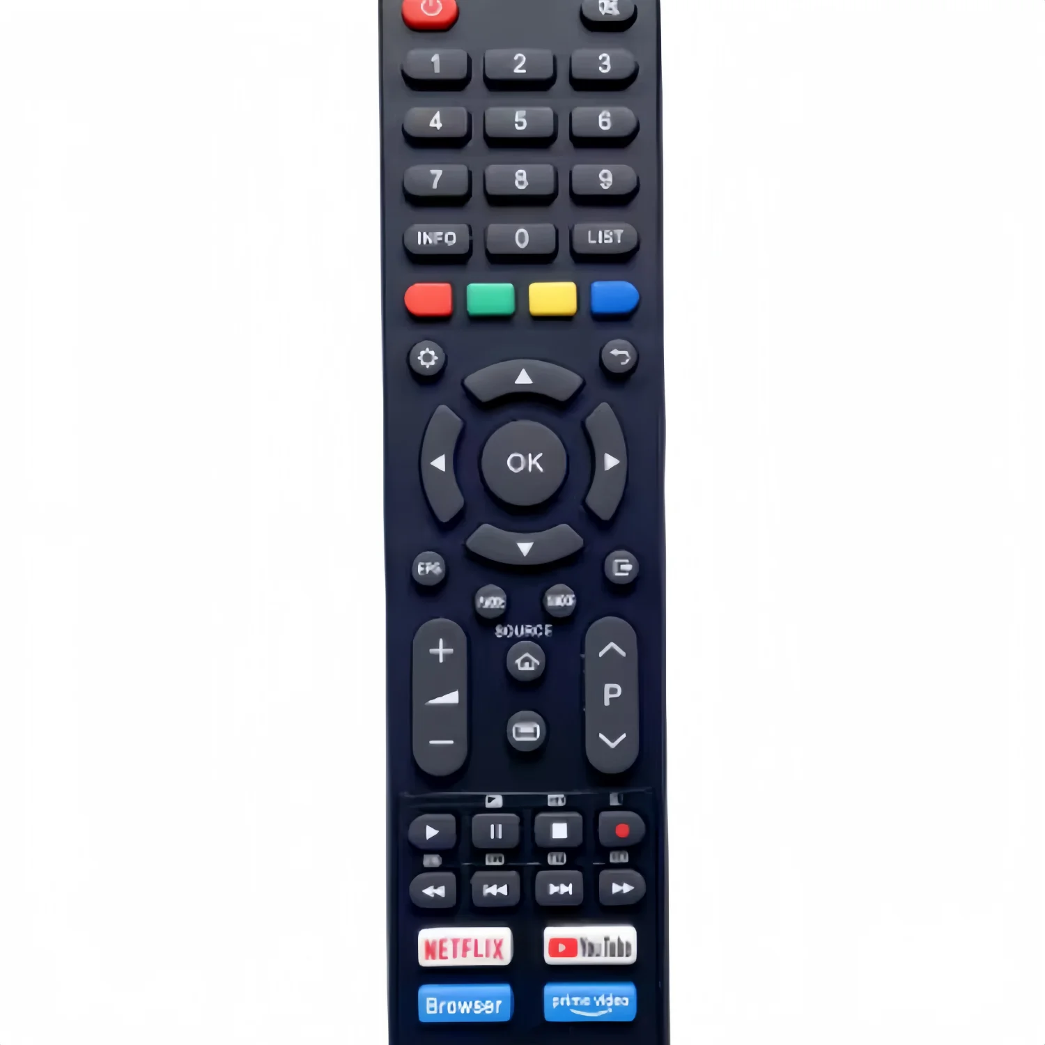 Control Remoto para Televisor Inteligente Aiwa AD1577 AW43b4SF AW42b4SM AW55K1 AW55B4K AW43B4SF AW50B4K AW39B4SM AW65B4K AW50B4K AW43B4SF