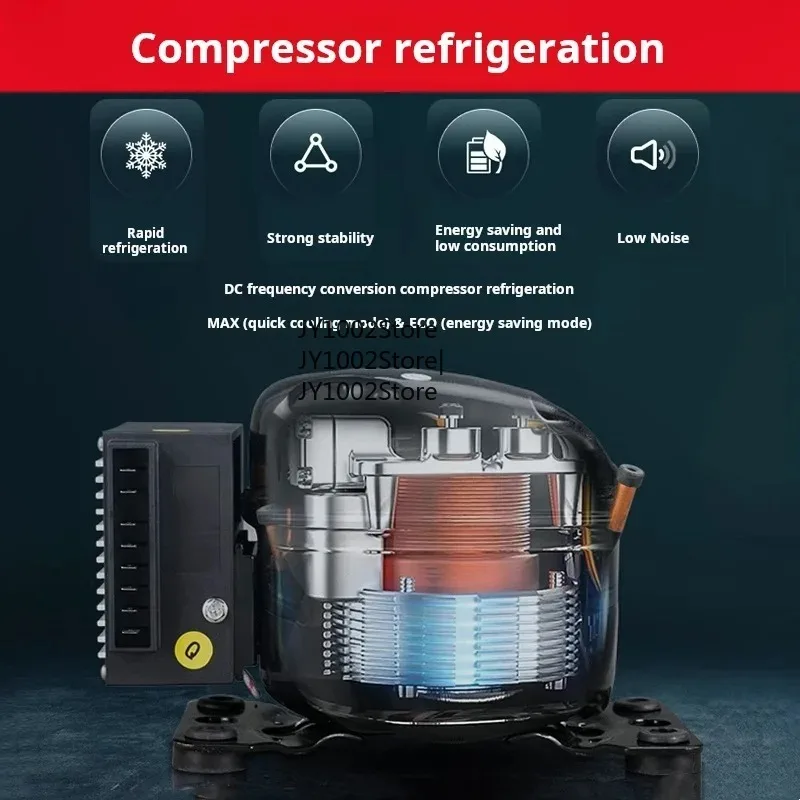 NLD35L Customizable Car Fridge RV Truck Refrigerator with Control Compressor for Camping Coolers And Freezers