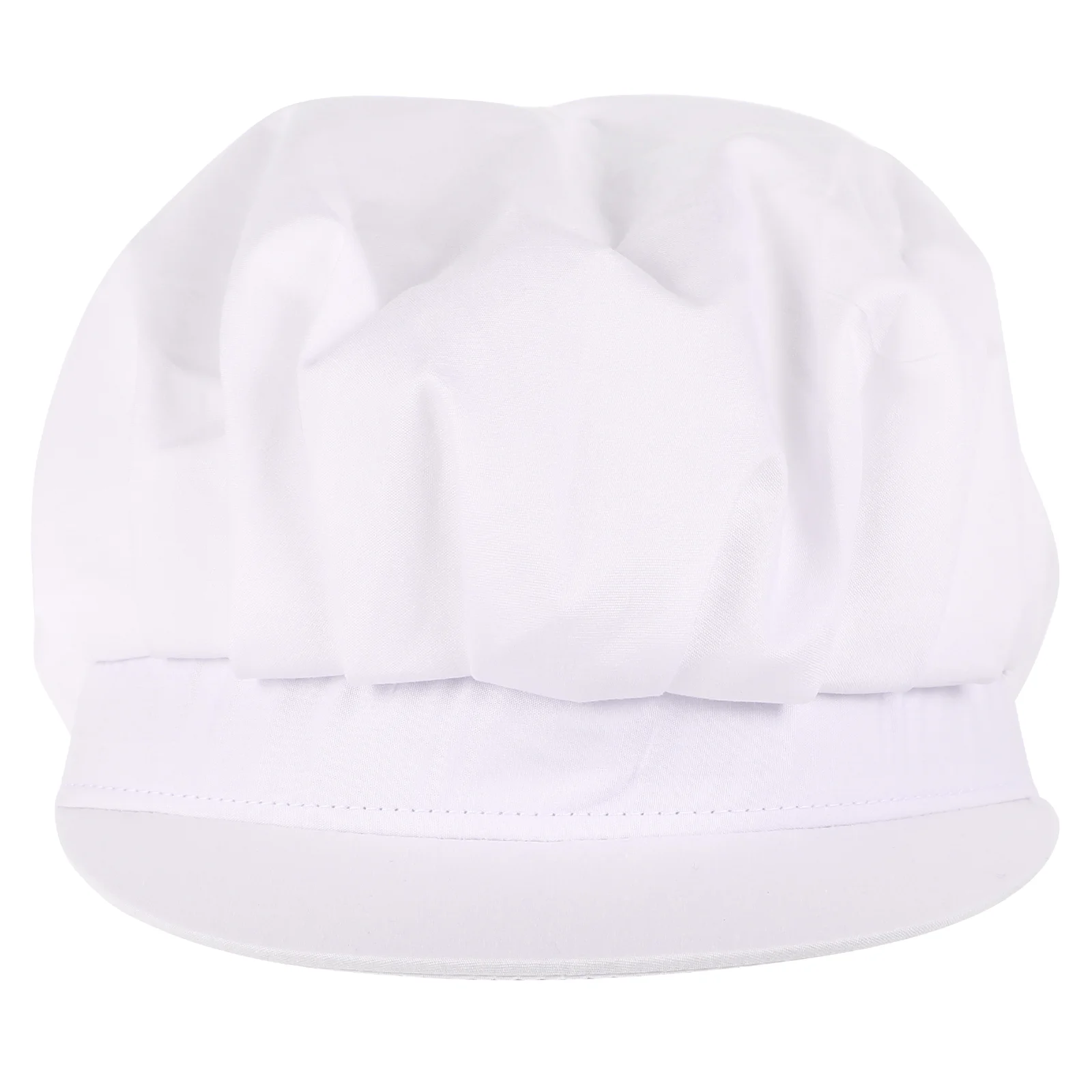 Men's Chef Hat Work Cap Unisex Cotton Dust Cover Hair Net Cooking Hat Restaurant Reusable Breathable Elastic String