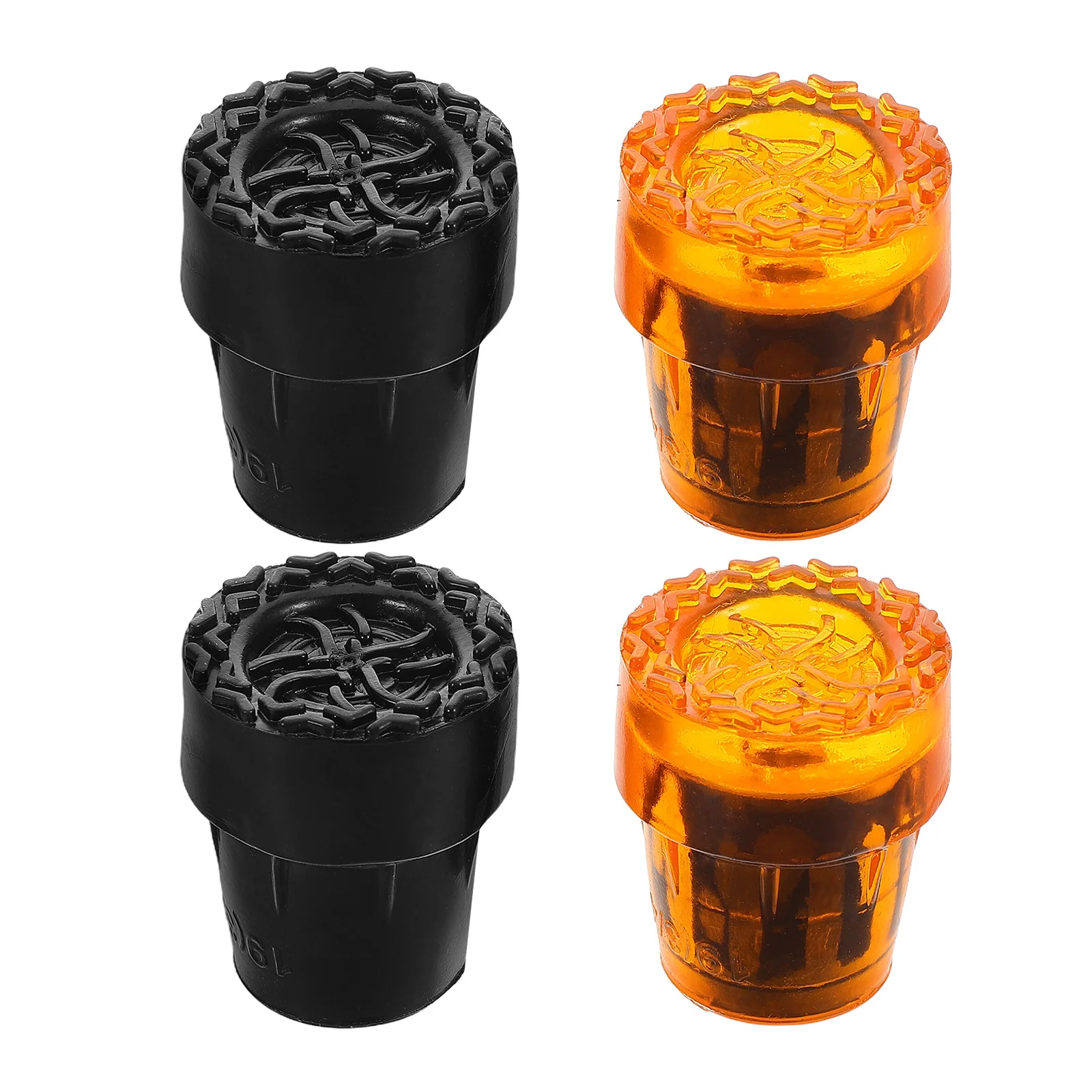 

4pcs Trekking Pole Tips: Anti Slip Walking Cane Foot Covers For Snowy Sand Lightweight Hiking Pole Pads Replacement Parts