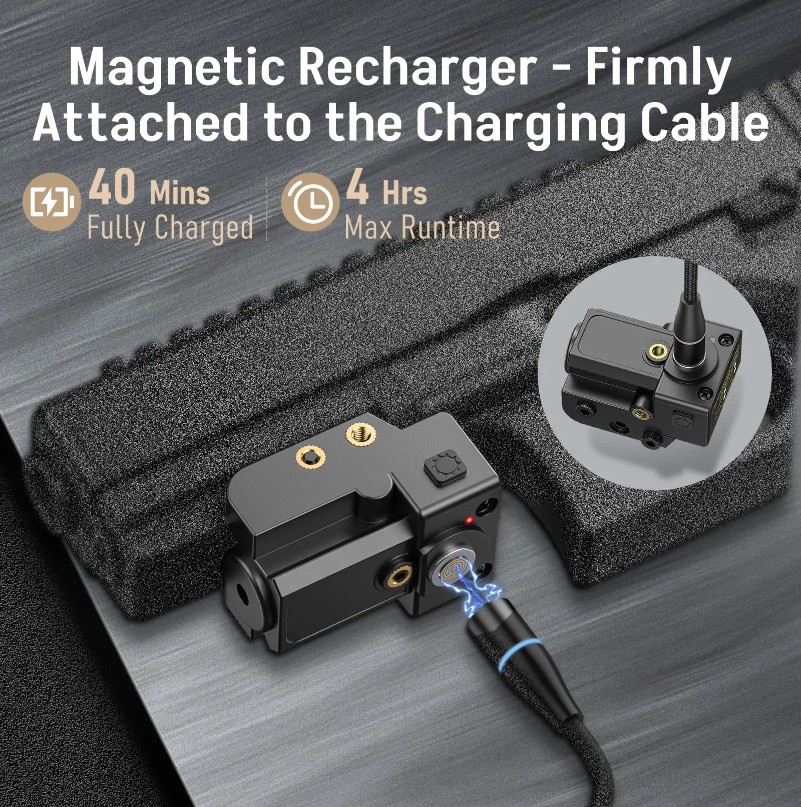 Mirino laser rosso Mirini magnetici ricaricabili per pistola Picatinny compatto a basso profilo con interruttore ON/OFF ambidestro