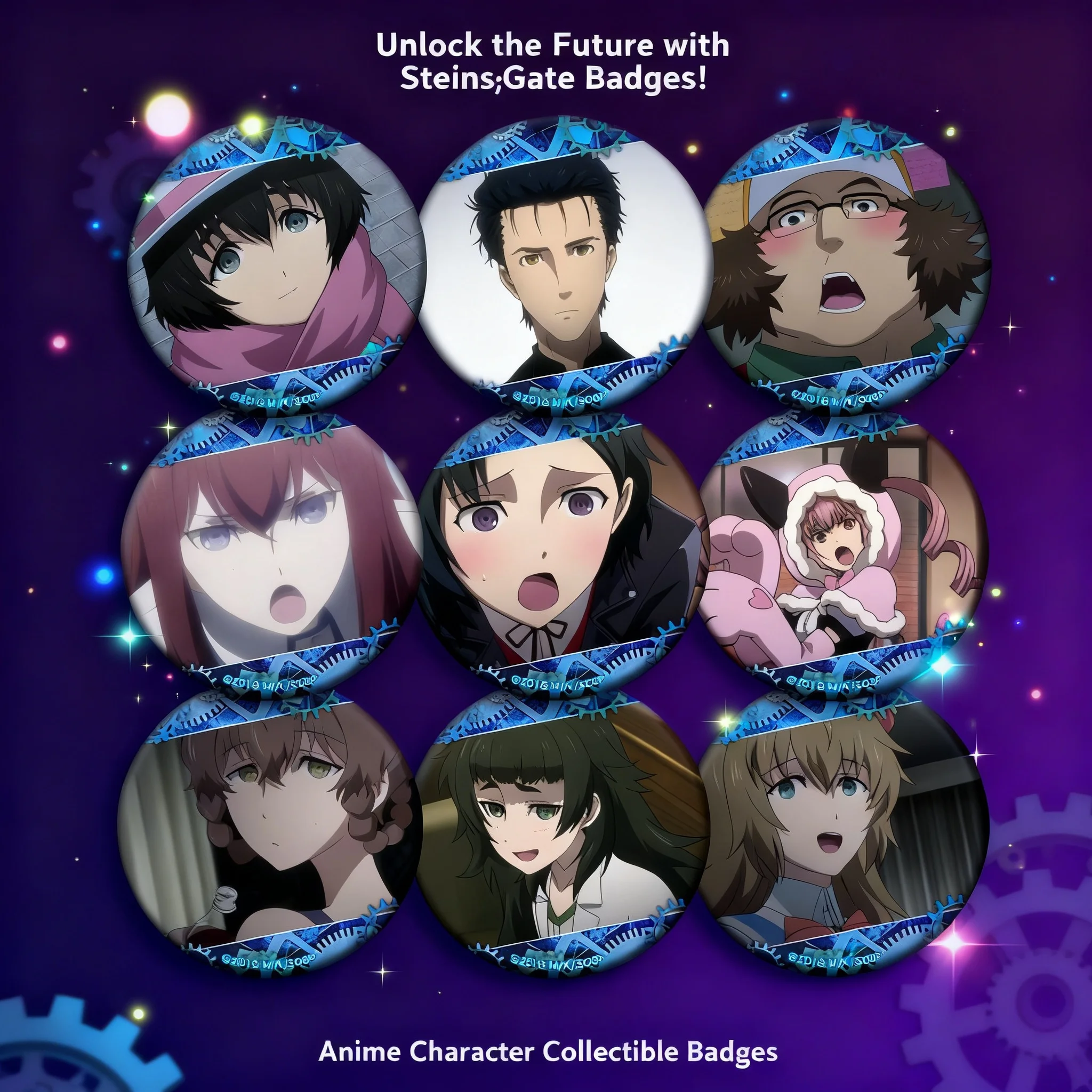 Gate Anime Merchandise - Steins Gate Anime Badge 58mm 2D