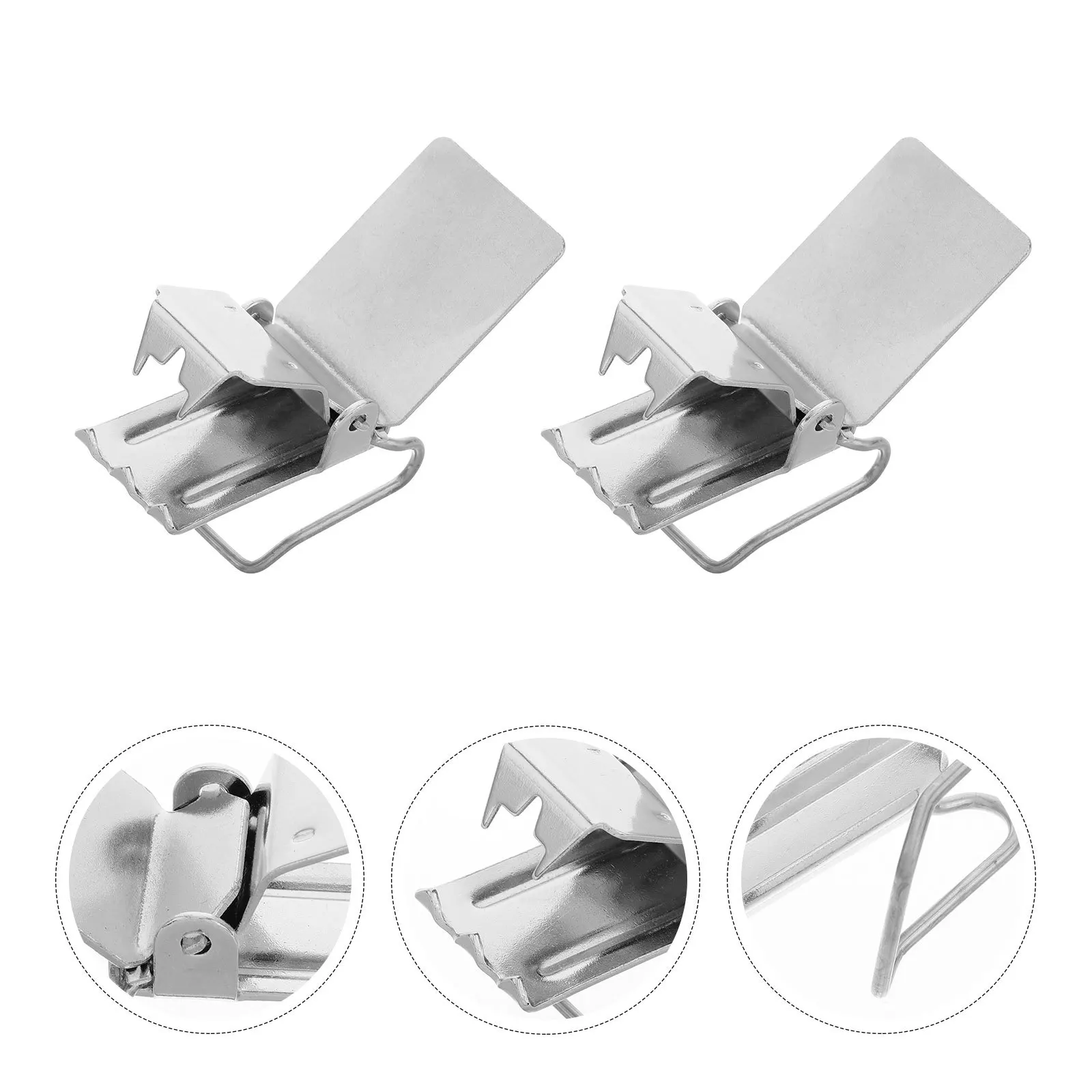 

4Pcs Curtain Clips Rug Holders Heavy Duty Carpet Hangers Blanket Clamps for Walls Office Hotel Display Tapestry Grippers