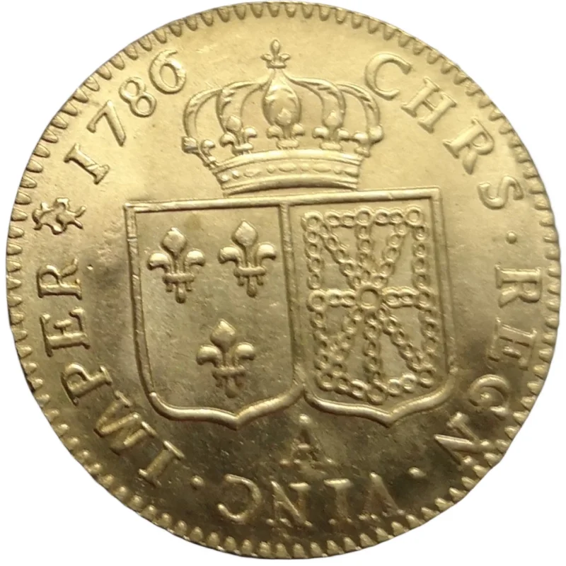 

1786 France 2 Louis Golden Copy Coin