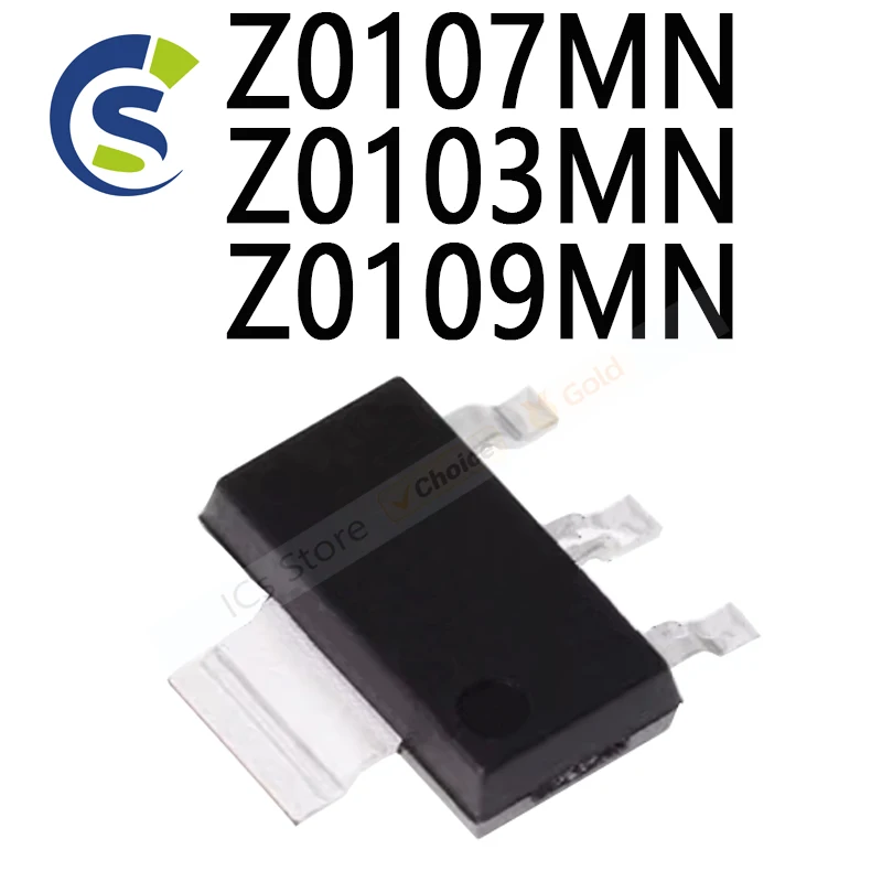 10 Uds nuevo y Original 07M 03M 09M Z7M Z3M Z9M SOT-223 tiristor Triac Z0107MN Z0103MN Z0109MN