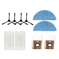 Compatible with ILIFE v9 V9 Pro A12Pro Robot Vacuum Cleaner Side Brush/Mop Cloth/HEPA Filter/Dust Bag Accessories
