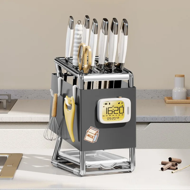 

French Cleaning Knife Holder Exquisite Modern Design Knife Holder Minimalist High Kitchen Supplies Soporte Para Couteaux XY40DJ