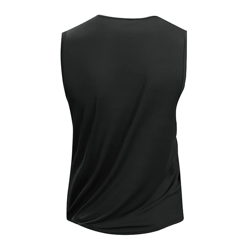 CHRLCK Men's Running Vest Quick Drying Gym Tank top Men Fitness Sleeveless Shirt Male Mesh Breathable Fitness Sports Vest image 3
