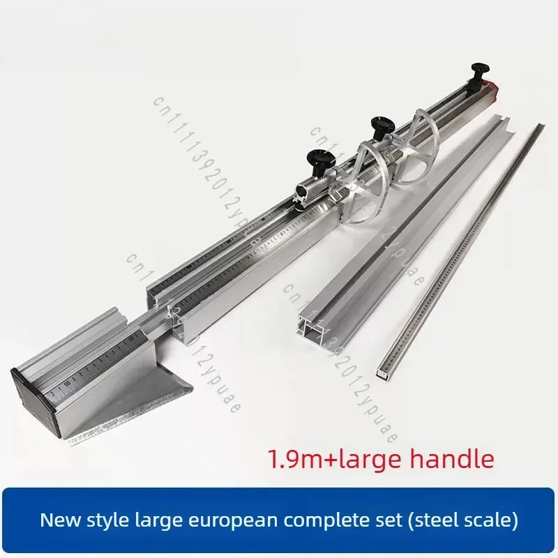 Precision Panel Saw Telescopic Fence, Woodworking Table Saw Backer, Adjustable Positioning Board for Material Cutting