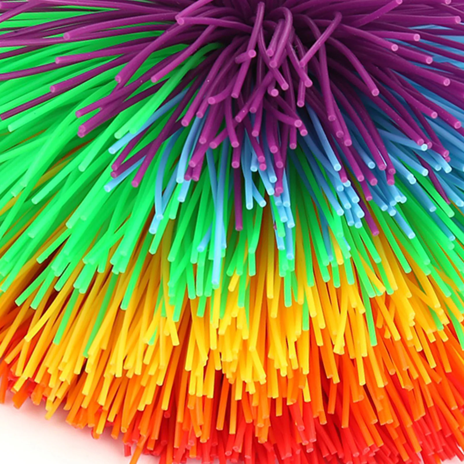 สีสัน Sensory Sensory ซิลิโคนซิลิโคนการก่อสร้างความเครียดบรรเทาสายรุ้งสีสัน Sensory Ball Shape