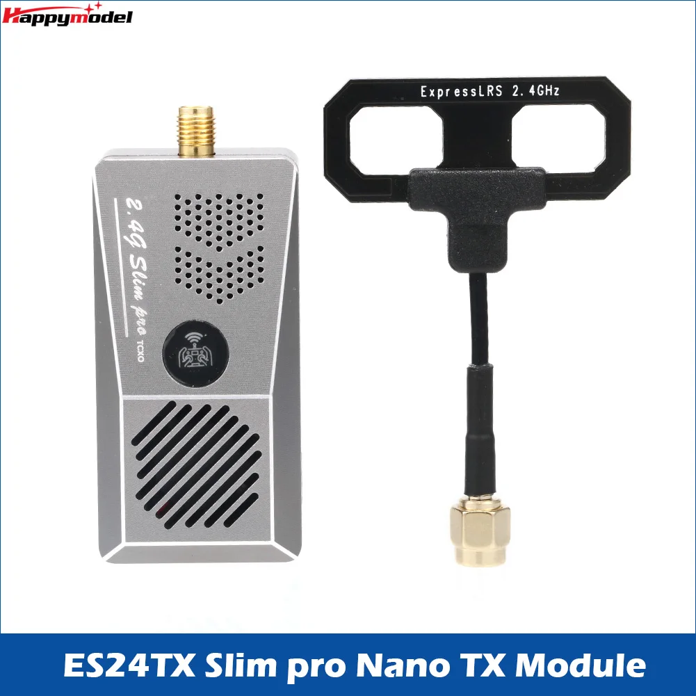 

Модуль HappyModel ES24TX Slim Pro 2.4G ExpressLRS ELRS Nano TX с корпусом из ЧПУ и вентилятором охлаждения для TBS Tango 2 Pro FRSKY X-Lite X9