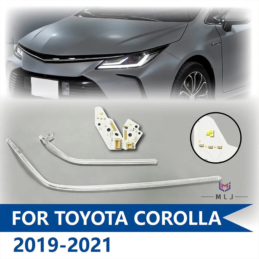 For Toyota Corolla ALTIS 2019 2020 2021 LED Angel Eye Bar Angel Eye Board Daytime Running Light Guide Strip DRL Car Accessories