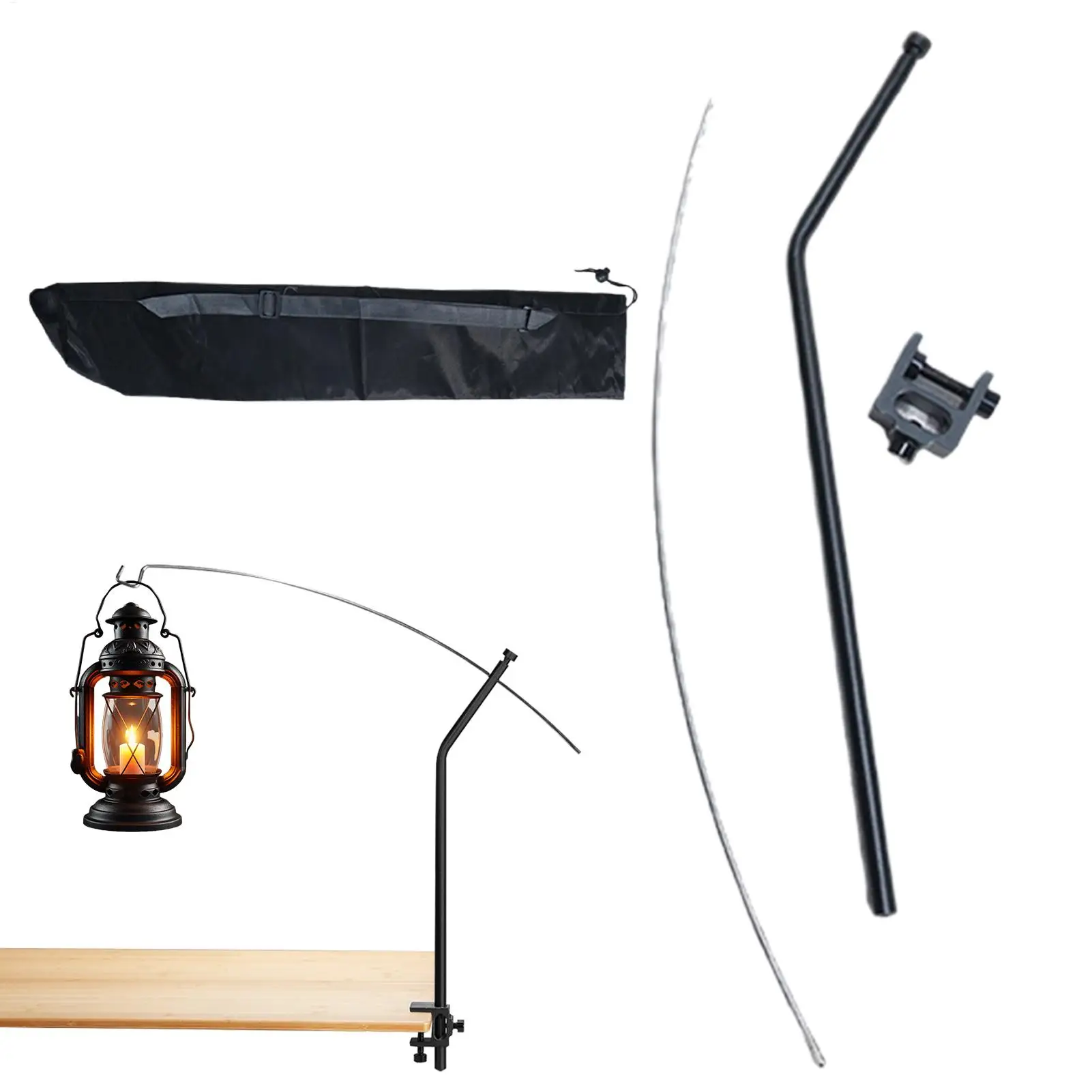 

Camping Light Stand Outdoor Camping Lantern Pole Garden Picnic Supplies Lighting Rack Accessories Installation Bracket