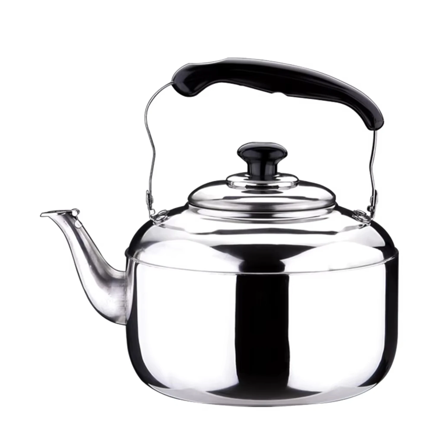 

Stainless Steel Kettle Whistling Tea Kettle Coffee Kitchen Stovetop Induction for Kitchen camping picnic 4L 5L 6L