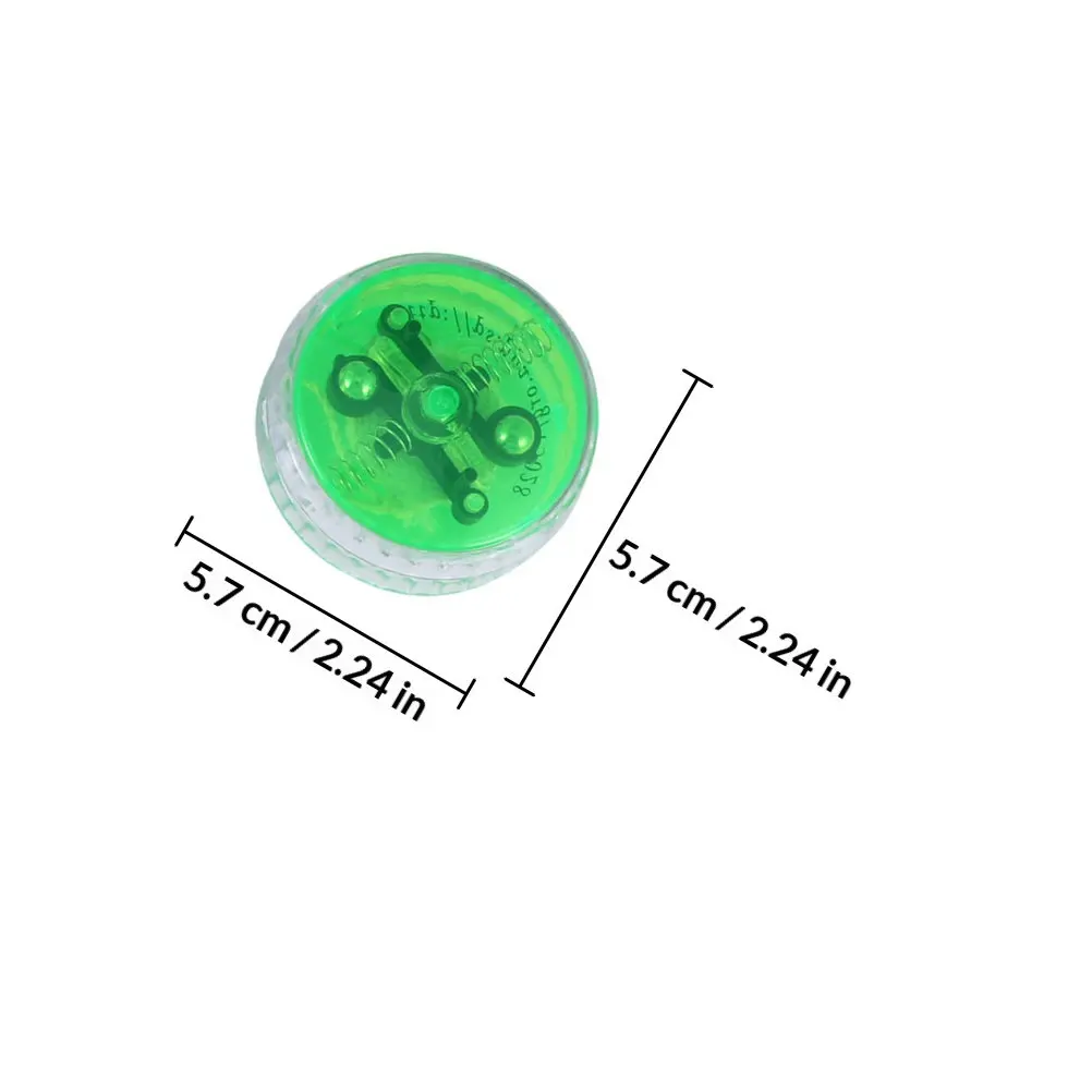 6Pcs LED Light Up Yo-Yo Plastic Luminous Yoyo for Kids Toddlers Beginners Pro Trick Training Hand Eye Coordination Development