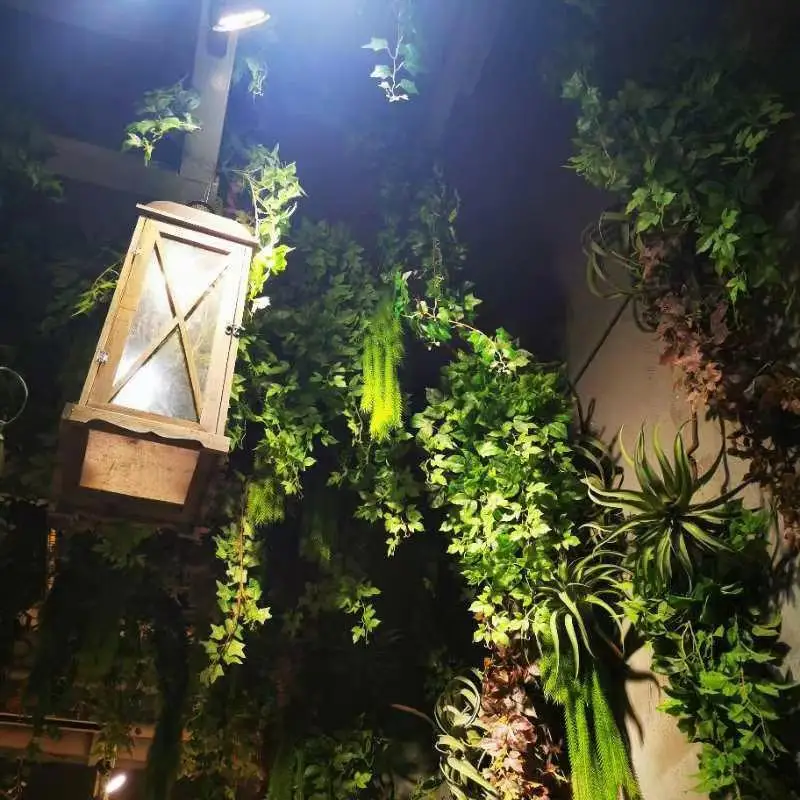 Piante di vite artificiali appese edera grande fascio edera verde foglie di felce persiana decorazioni per la casa festa nuziale parete balcone Deco