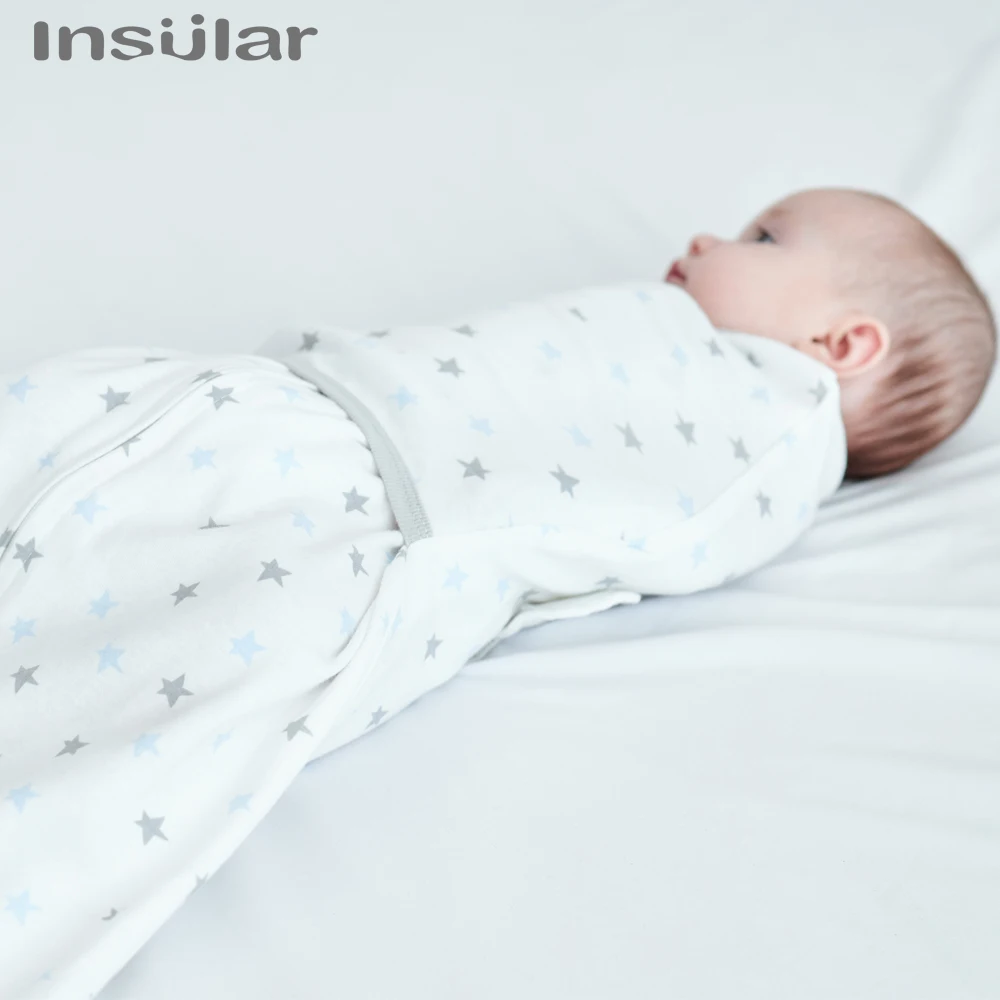 INSULAR Four Seasons Baby Pure Cotton Anti-shock Cocoon Sleeping Bag Baby Anti Kicking Newborn Holding Towel