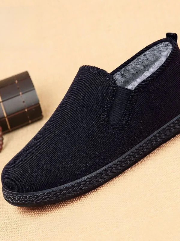 

Мужская повседневная подошва Thiened Fce на подкладке Dad oes Warm Comfortable Beijing Old Sle Cotton oes с круглым носком и резиновой подошвой