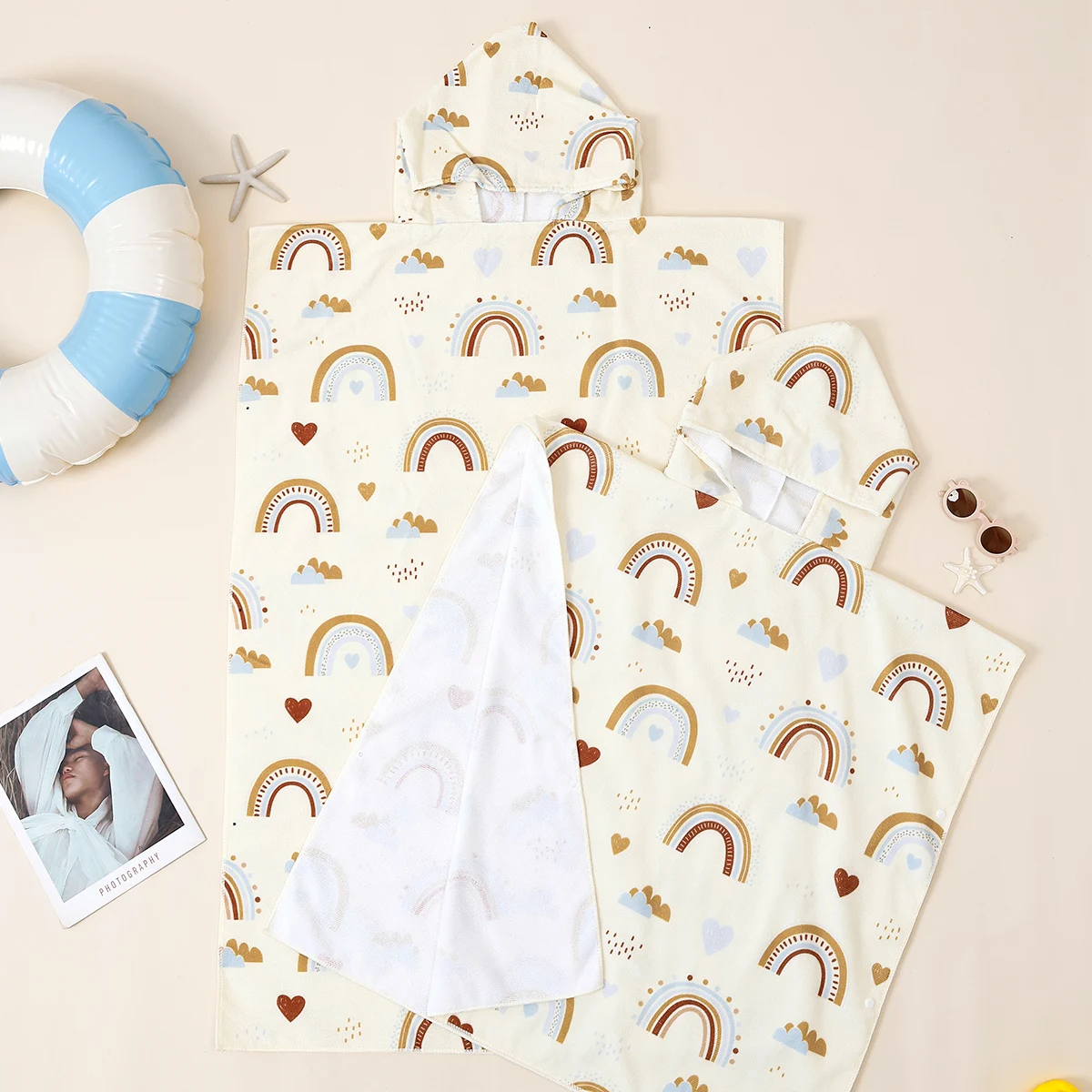 엘린펀트 속건 마이크로파이버 성인 아동 유아 목욕 타월 부드러운 후드 타월 목욕가운 후드 목욕 타월 (성인 및 아동용)