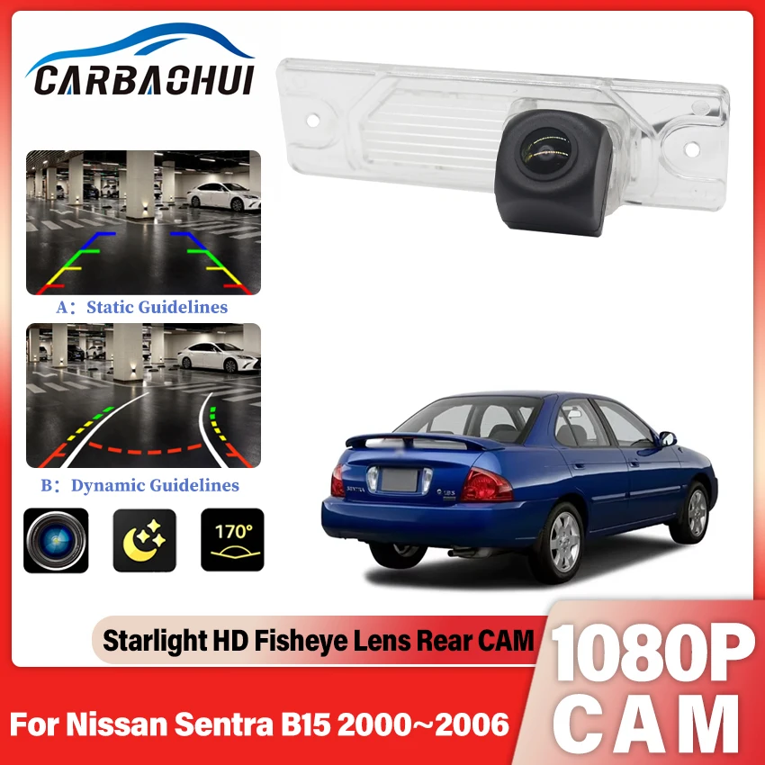 HD CCD Night Vision For Nissan Sentra B15 2000~2003 2004 2005 2006 Waterproof Backup Rear View camera CCD license plate Camera