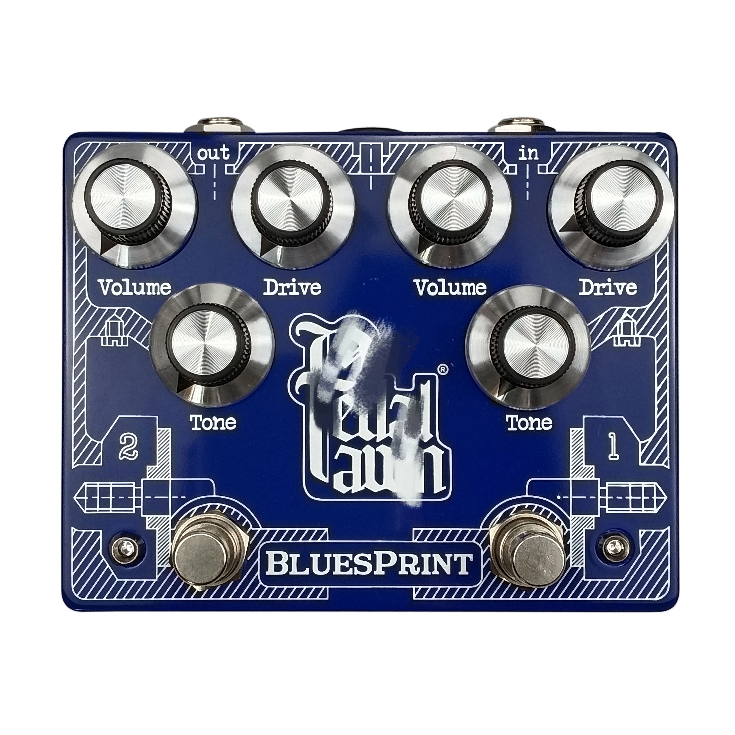 pedal-de-guitarra-zvex-bluesprint-con-efecto-de-distorsion-y-overdrive