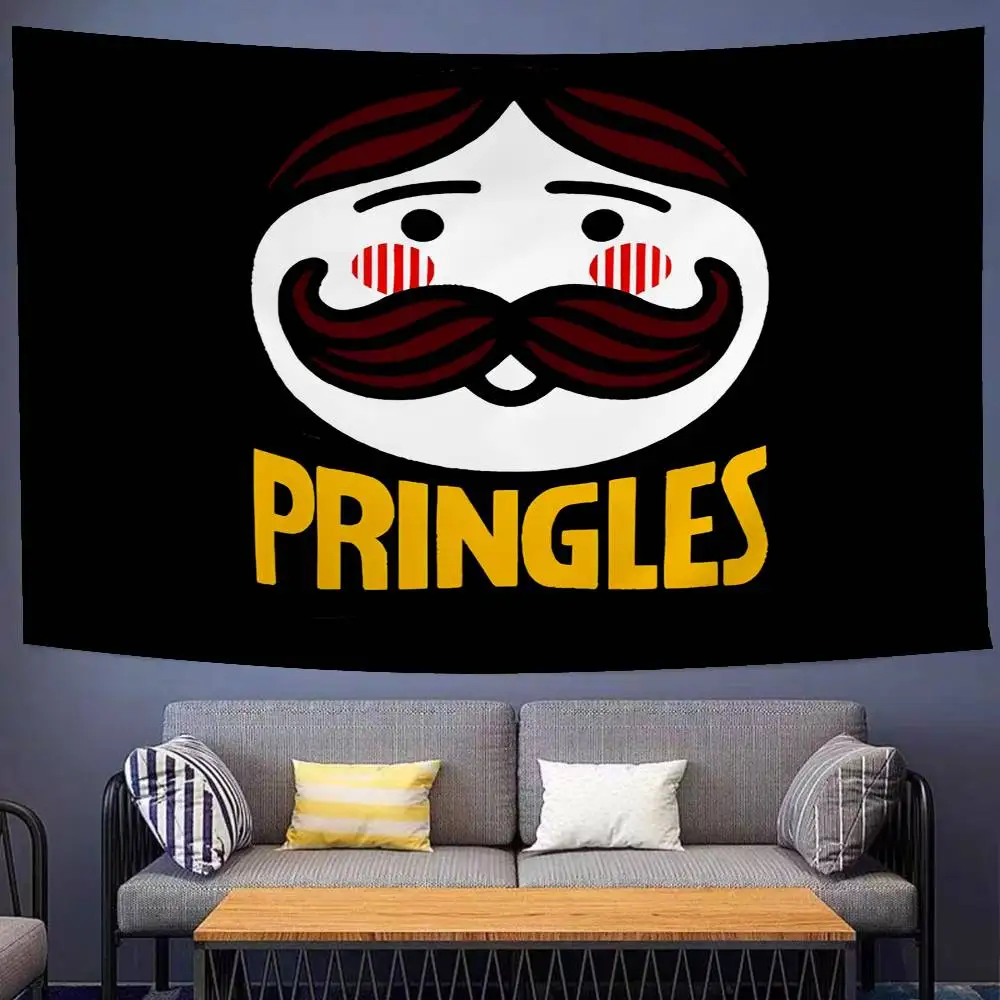 P-Pringles Chip Hippie Wall Hanging Tapestries Bohemian Wall Tapestries Mandala INS Home Decor