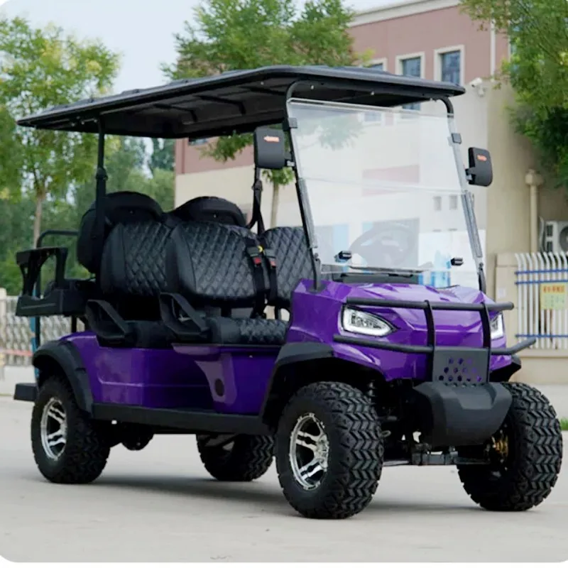 Wholesale High Quality Outdoor Mini Electric Club Buggy 4 -6 Seaters 48V Battery Powered Metal Golf Course Golf Cart