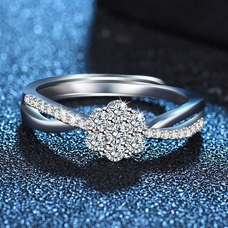 

925 Sterling Sliver Rings Shining Classics Zircon for Women Wedding Engagement Jewelry Fashion Luxury Gift High Quality R16855
