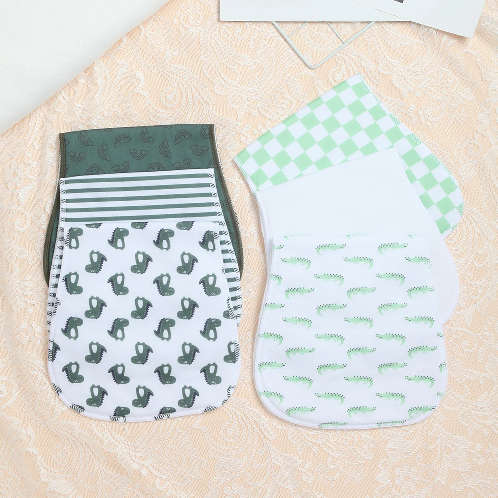 

Салфетки для отрыжки для мальчиков - 6 шт., мягкие и плюшевые салфетки для новорожденных, супервпитывающие детские полотенца для отрыжки молоком