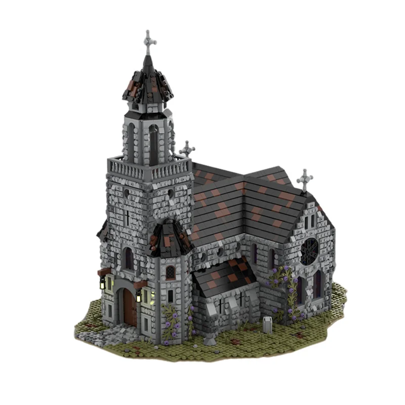 6575 قطعة MOC القرون الوسطى كاتدرائية القلعة الممالك نموذج اللبنات العمارة تجميع اللعب DIY بها بنفسك هدايا عيد الميلاد فكرة الاطفال #3