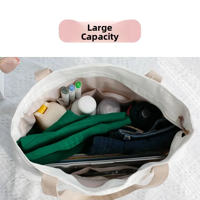 large-capaci-canvas-bag-single-oulder-women's-sle-for-materni-che-student-use-white-color-versatile-fall-winter-new