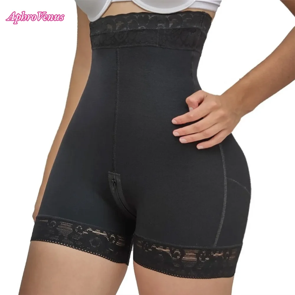 Fajas Colombian Girdle Waist Trainer High Waist Stitching Lace Short Butt Lifter Charming Curves Flatter Your Figure 2024