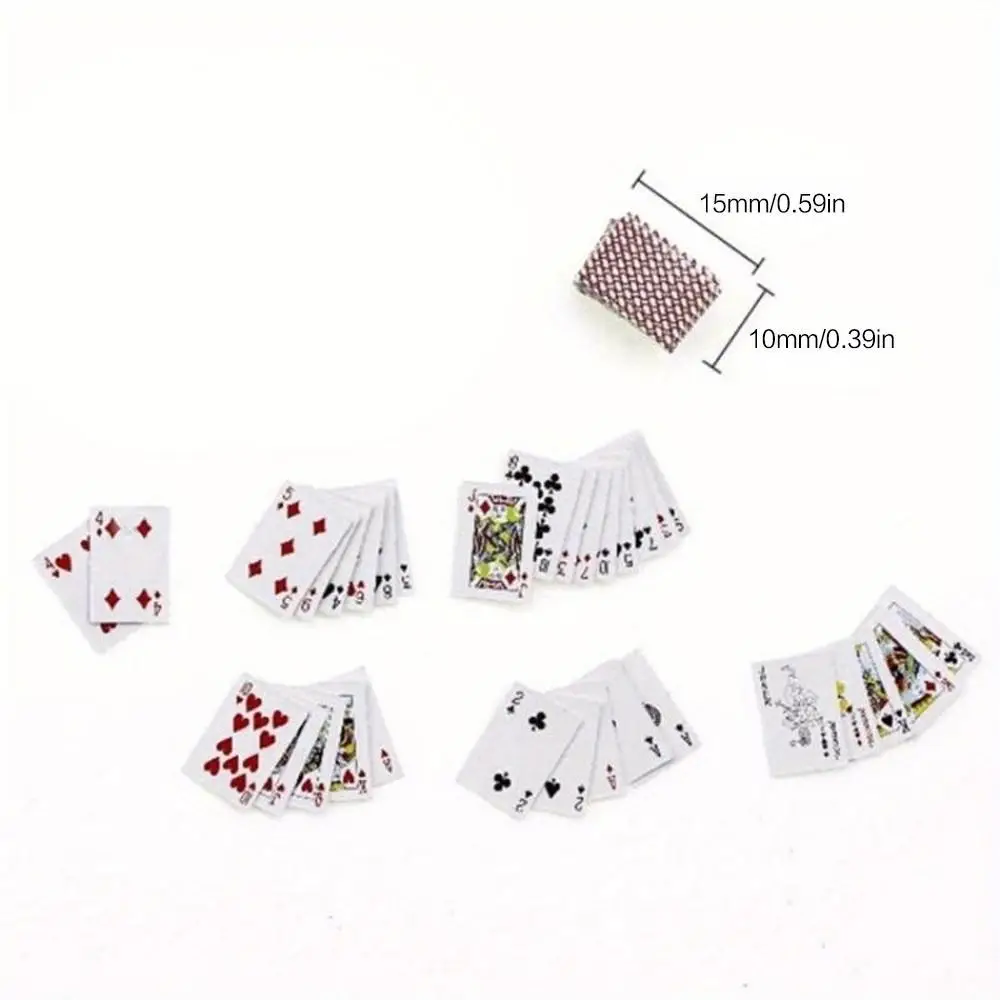 Mini poker set,pocket portable moisture-proof poker toys,dormitory camping board game artifact,social icebreaker