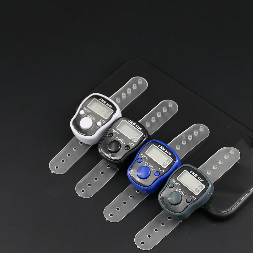 

Finger Counter Portable Tally Counters Digital Display Plastic Ring Pray Small Electronic Muslim Number Beads
