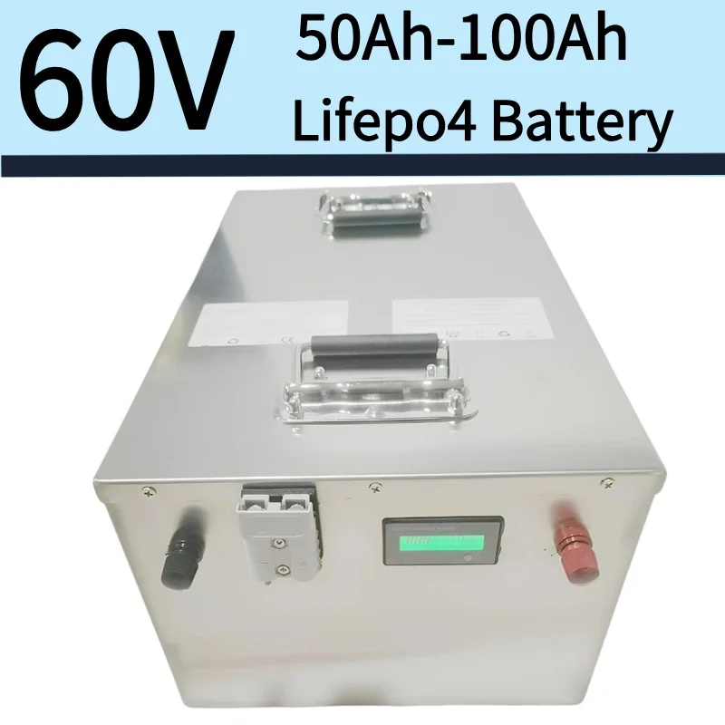 

Informe de des!) Art!) 60V 50Ah 100Ah LiFePO4 батарея с встроенным Bluetooth BMS fosfato de hierro и litio для carrito