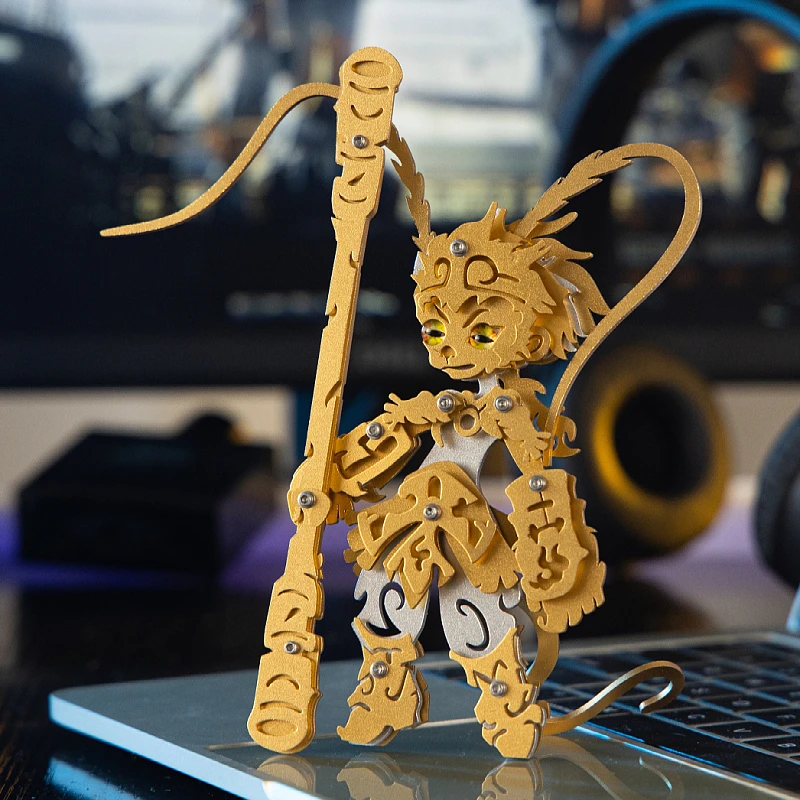 

MOKR Little Wukong 3D металлический пазл детская игрушка DIY сборная модель Рождественский и новогодний подарок образование и обучение