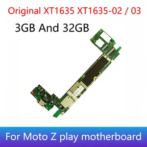 Bilashmart Original Unlocked Mobile Electronic Panel Mainboard Motherboard Circuits With Chips Motorola Moto Z Play XT1635 XT1635 02 03