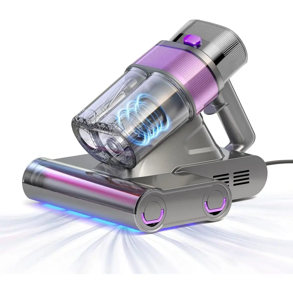 

Пылесос с УФ-С лампой, мотором Hyper Helix, мощным всасыванием, нагревом, HEPA-фильтром, проводной ручной пылесос для плитки, кроватей, диванов