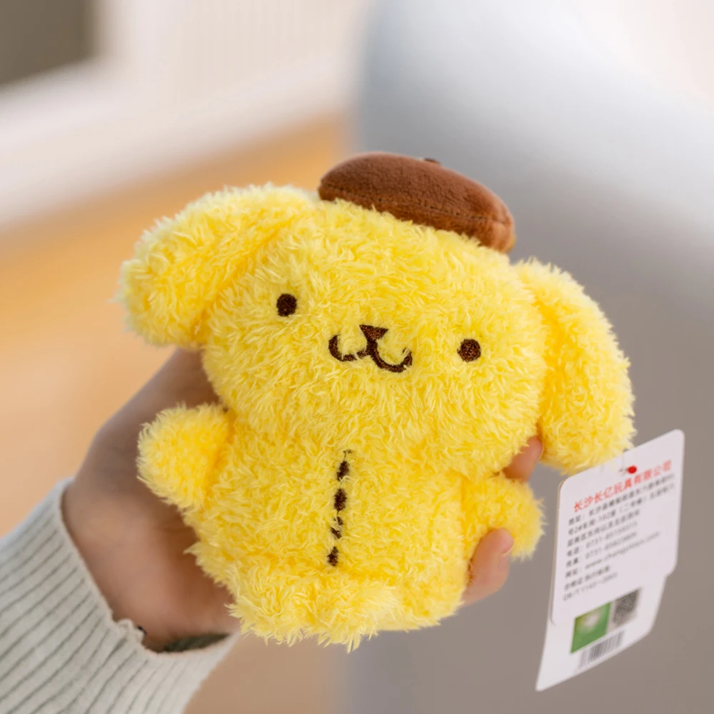 Sanrio Cinnamoroll Plush Toy Backpack Pendant Keychain Boys Girls Toy Schoolbag Decoration Birthday Present Cute Stuffed Keyring