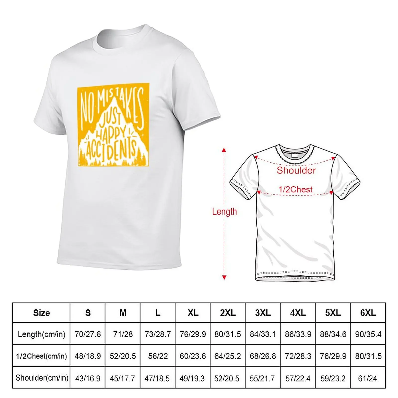 Sunny No Mistakes, Just Happy Accidents T-Shirt Quick Dry Outdoor Sports T-Shirt