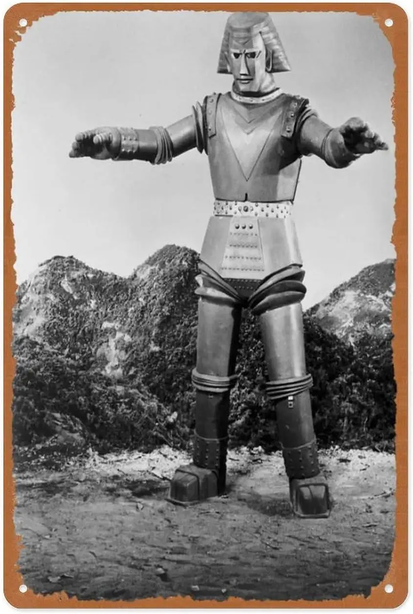 Vintage Metal Sign - Johnny Sokko And His Flying Robot - 1-8x12 Inch Wall Art for Home Bar Decor