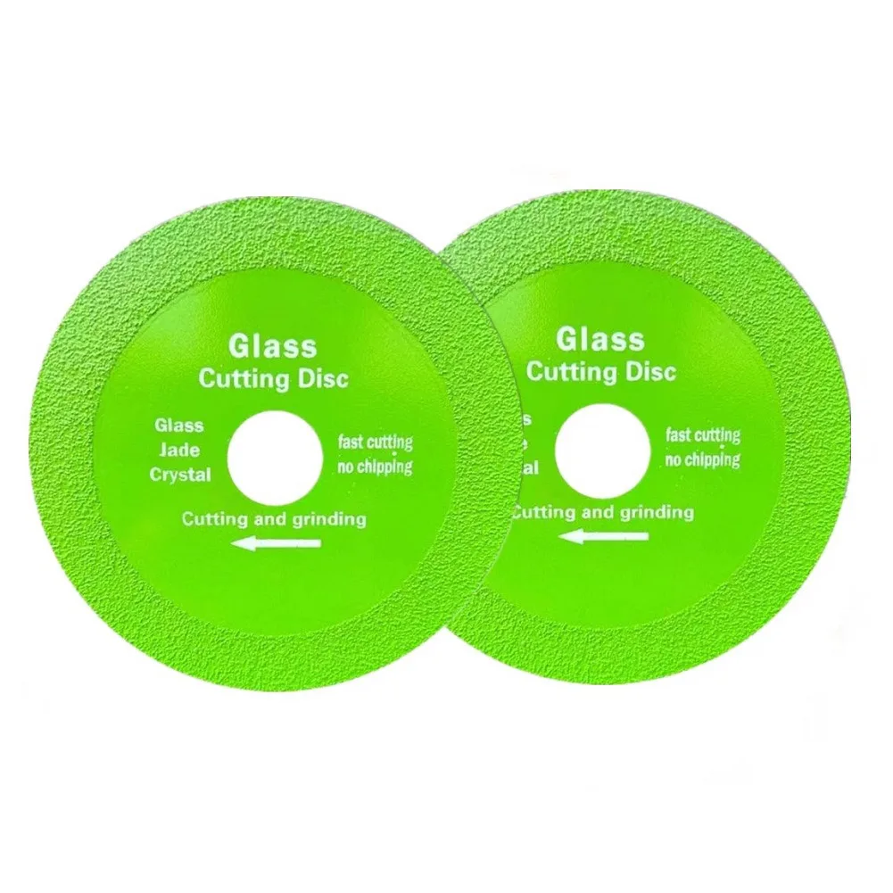2pcs 125mm Emery Glass Cutting Disc 22.23mm Bore Saw Blade For Crystal Wine Bottle Chamfering Grinding Tools