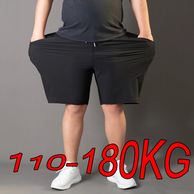 Men Plus Size Shorts Summer Pants Work Trousers Men Quick-drying Loose Fit Sports Fitness Sweatpants