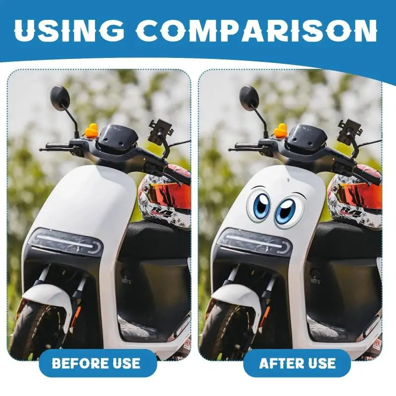 New 1/2 Sheets Robot Eye Stickers Self Adhesive PVC Decals Removable For DIY Robotics Home Decor Crafts